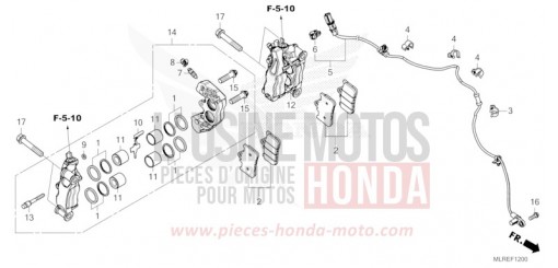FRONT BRAKE CALIPER CB500FAR de 2024